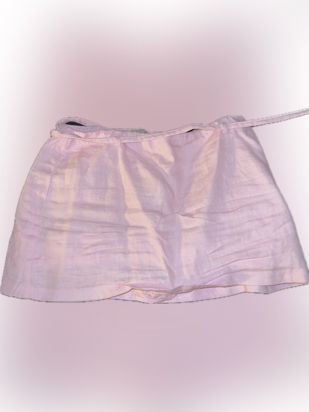 Abercrombie Linen Light Pink Mini Skirt. Size L